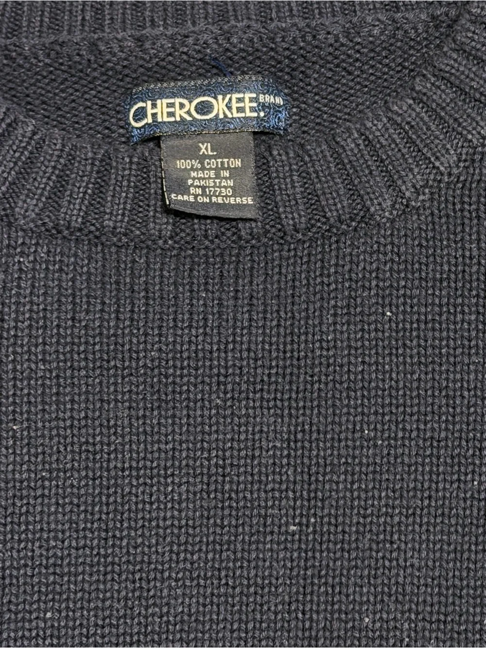 Cherokee Men's Navy Crewneck Sweater